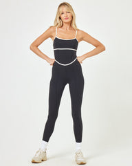 Ace Jumpsuit - Black-Cream