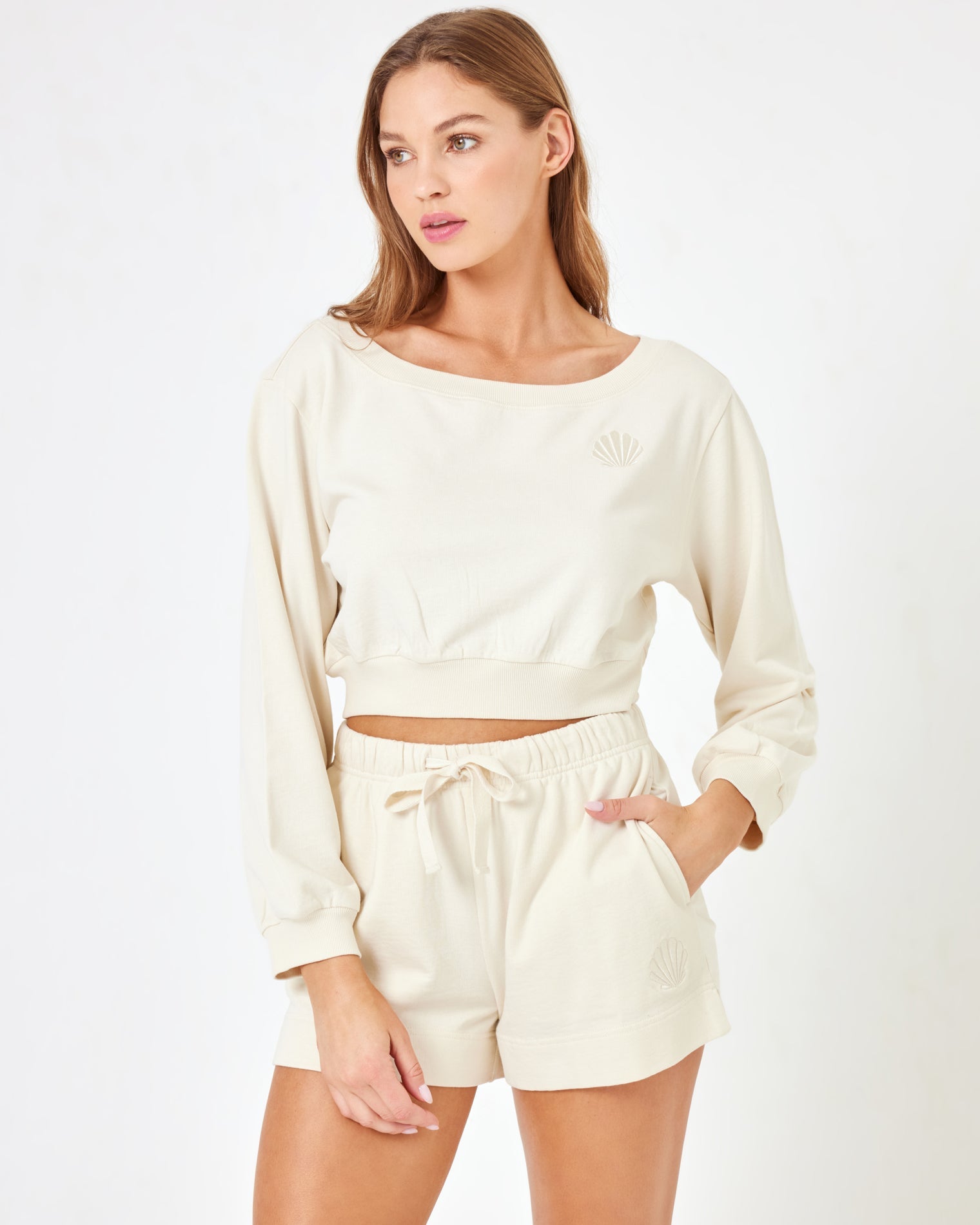 ZUROVE X Anthropologie Solo Short - Cream