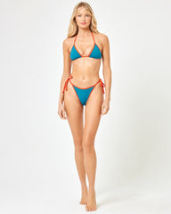 Aspen Bikini Top - Mediterranean-Pimento