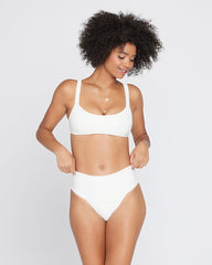 Eco Chic Repreve® Jess Bikini Top - Cream