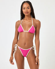 Aspen Bikini Top - Bougainvillea-Cream