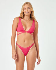 Avery Bikini Top - Hot Cherry