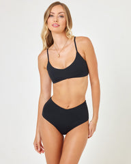 High Tide Bikini Top - Black