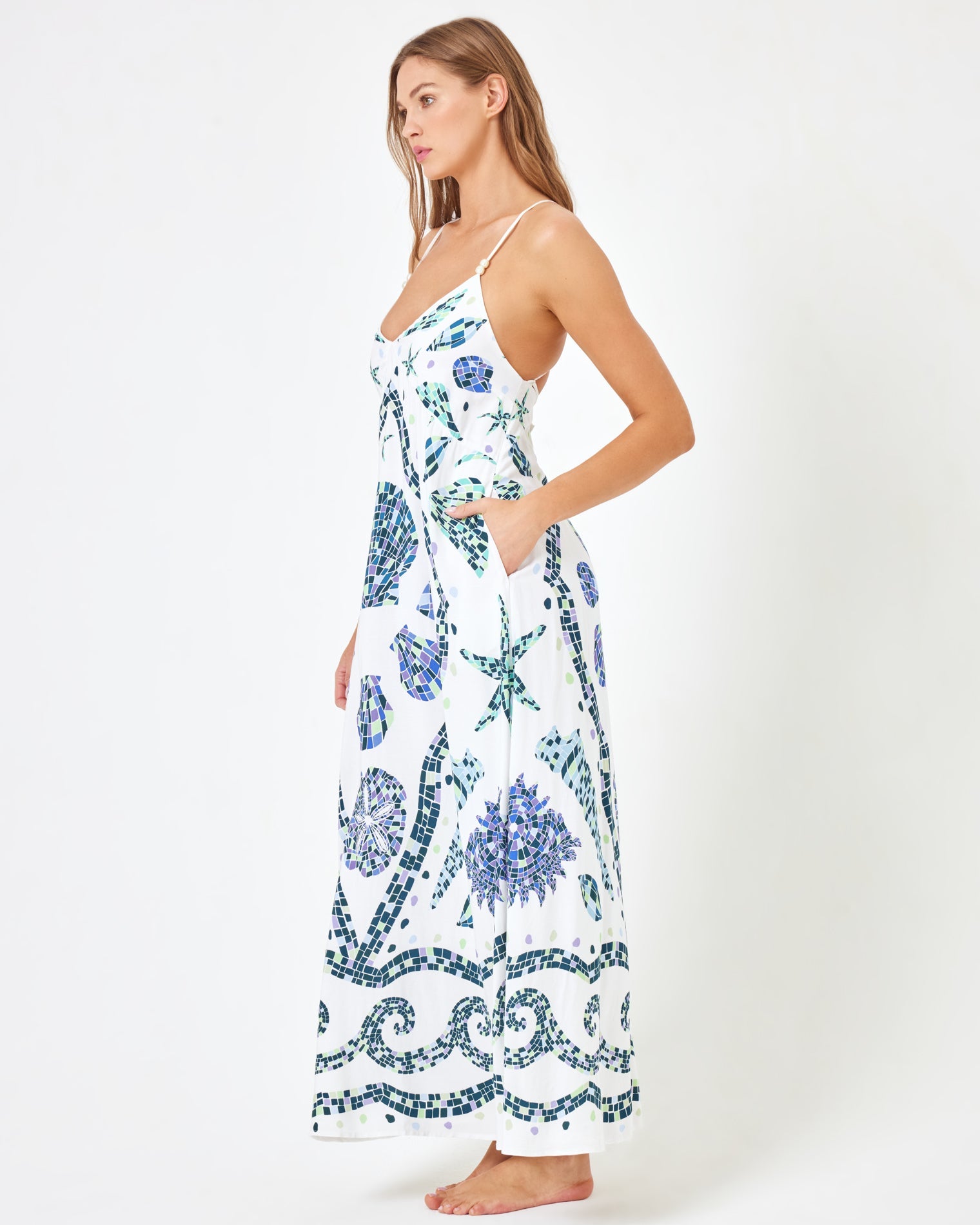 ZUROVE X Anthropologie Marina Dress - Washed Ashore