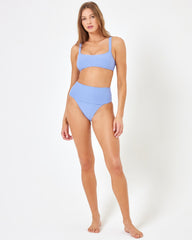 ZUROVE X Anthropologie Jess Bikini Top - Peri Blue