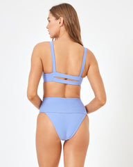 ZUROVE X Anthropologie Jess Bikini Top - Peri Blue