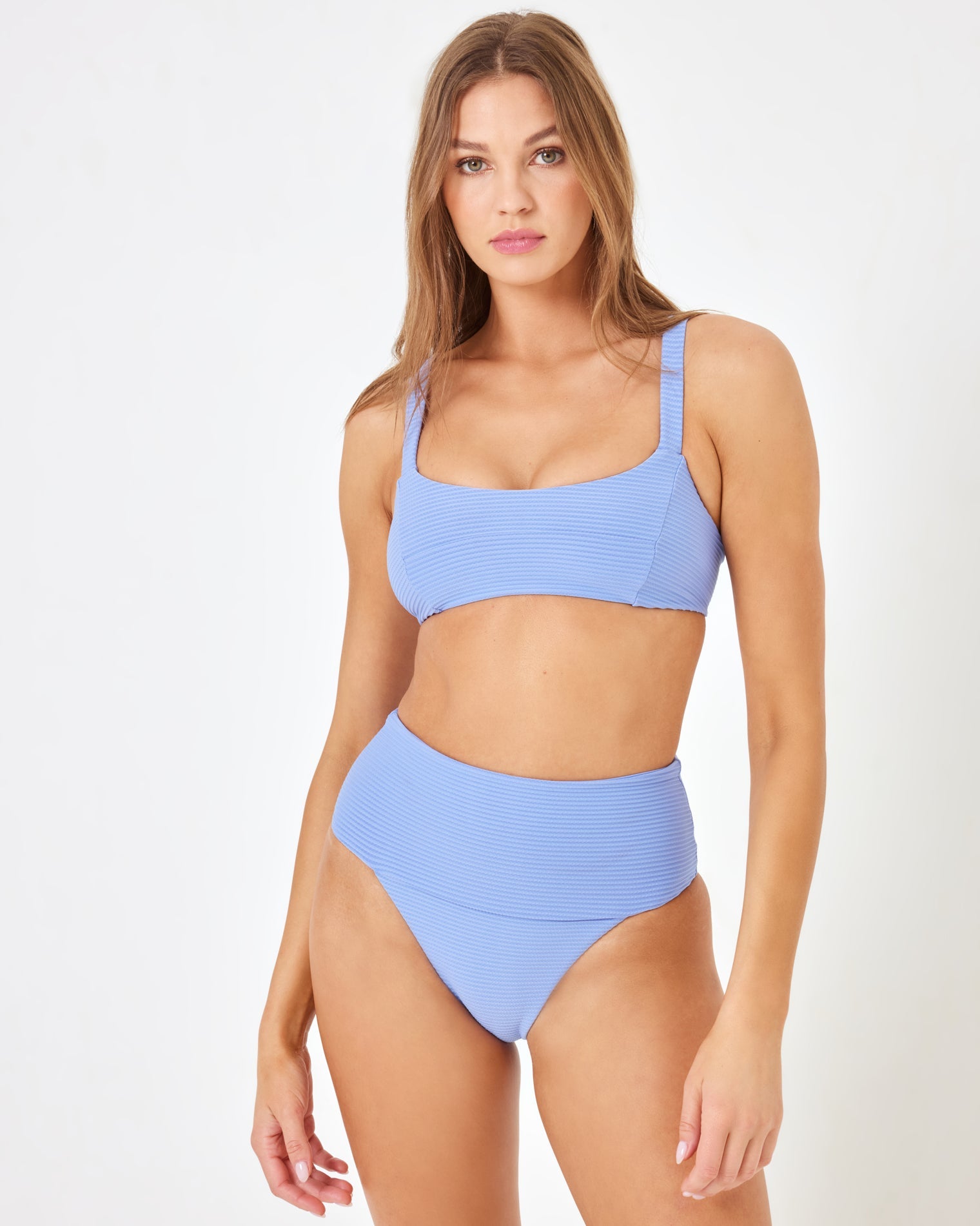 ZUROVE X Anthropologie Jess Bikini Top - Peri Blue