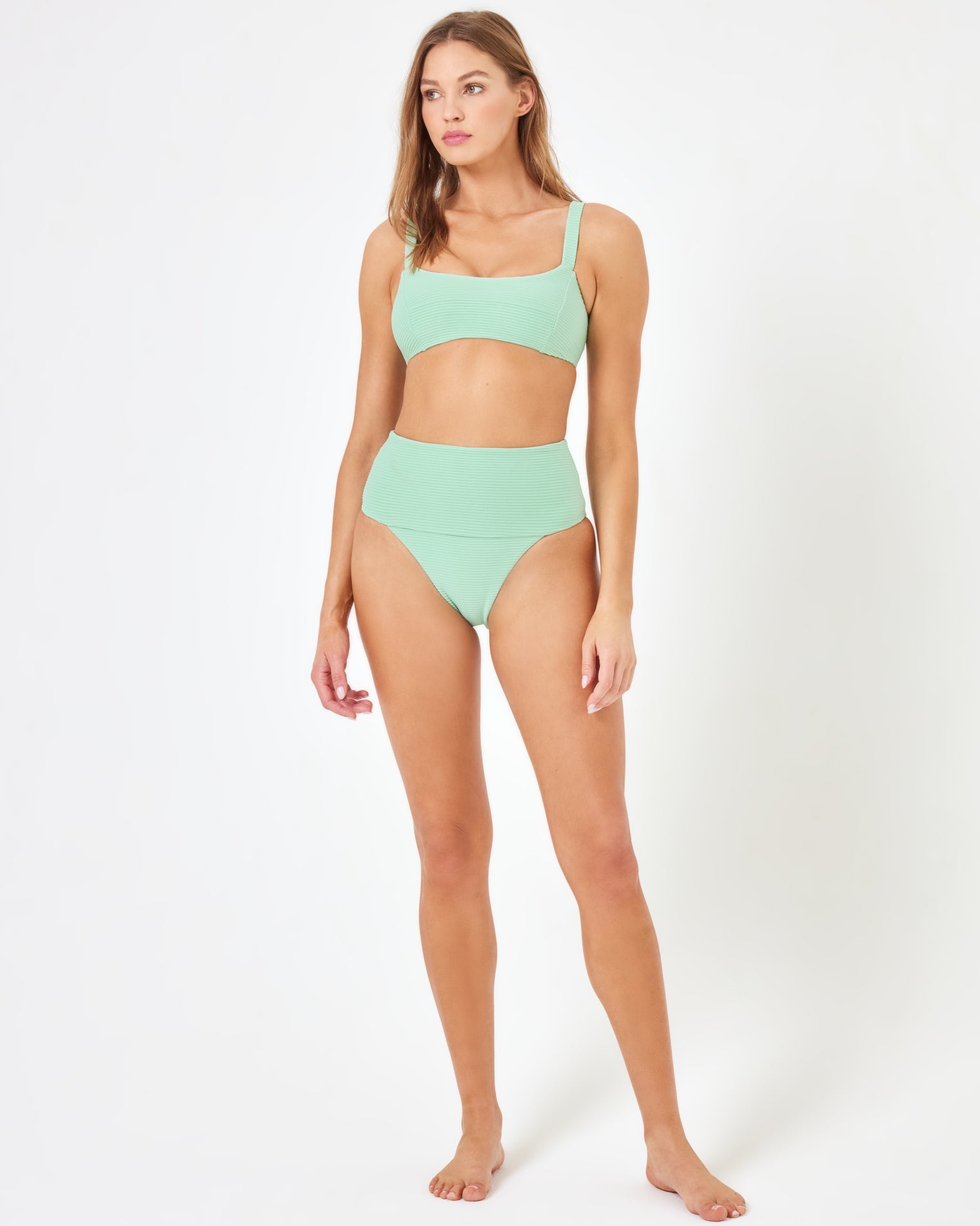 ZUROVE X Anthropologie Jess Bikini Top - Topaz