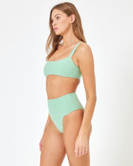 ZUROVE X Anthropologie Jess Bikini Top - Topaz