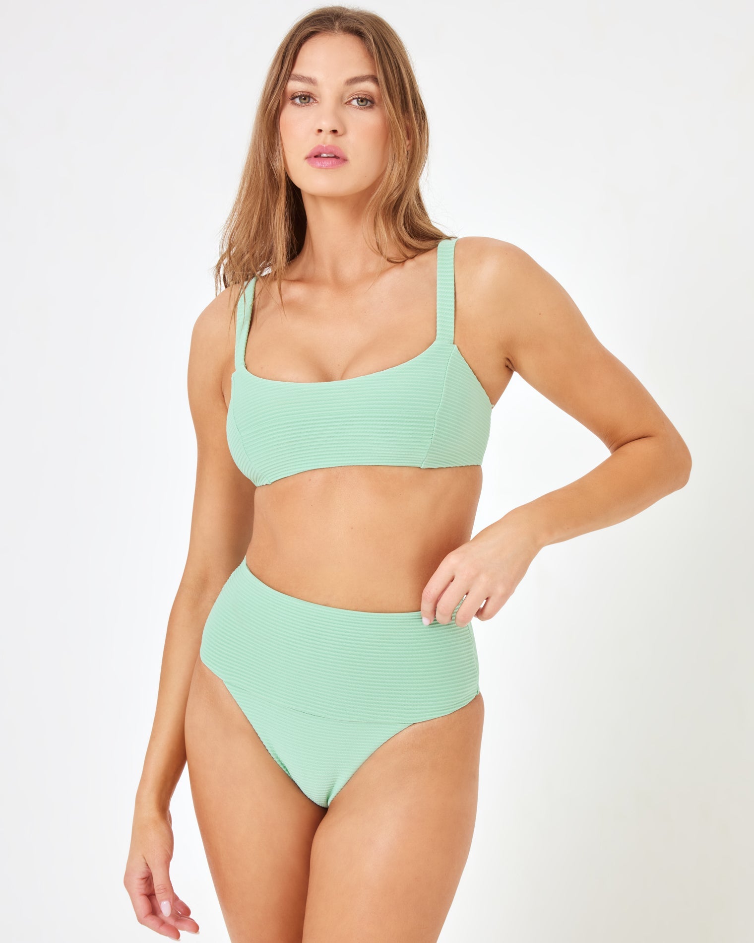 ZUROVE X Anthropologie Jess Bikini Top - Topaz