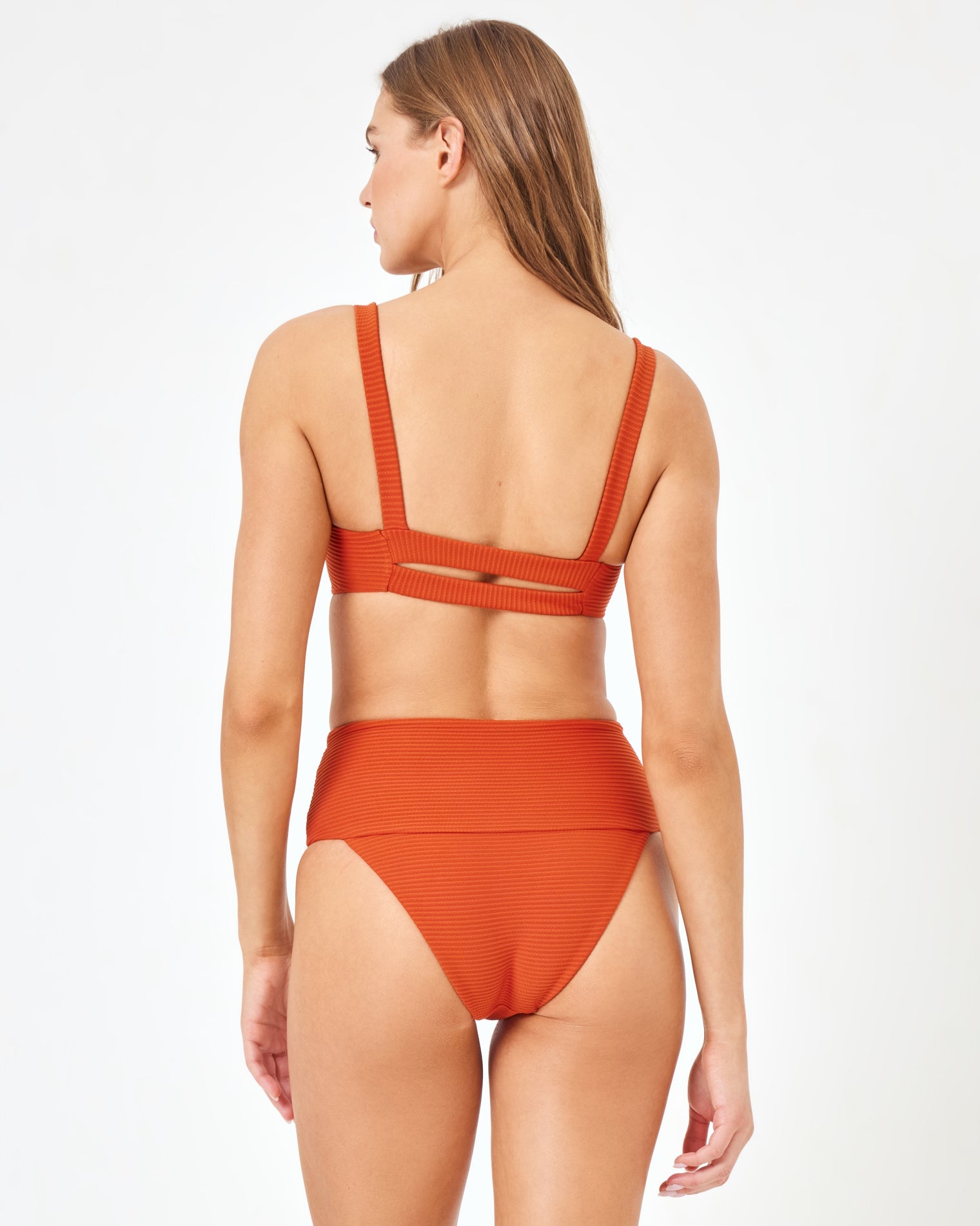 ZUROVE X Anthropologie Jess Bikini Top - Vermillion