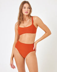 ZUROVE X Anthropologie Jess Bikini Top - Vermillion