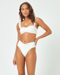 Eco Chic Repreve® Marlee Bikini Top - Cream