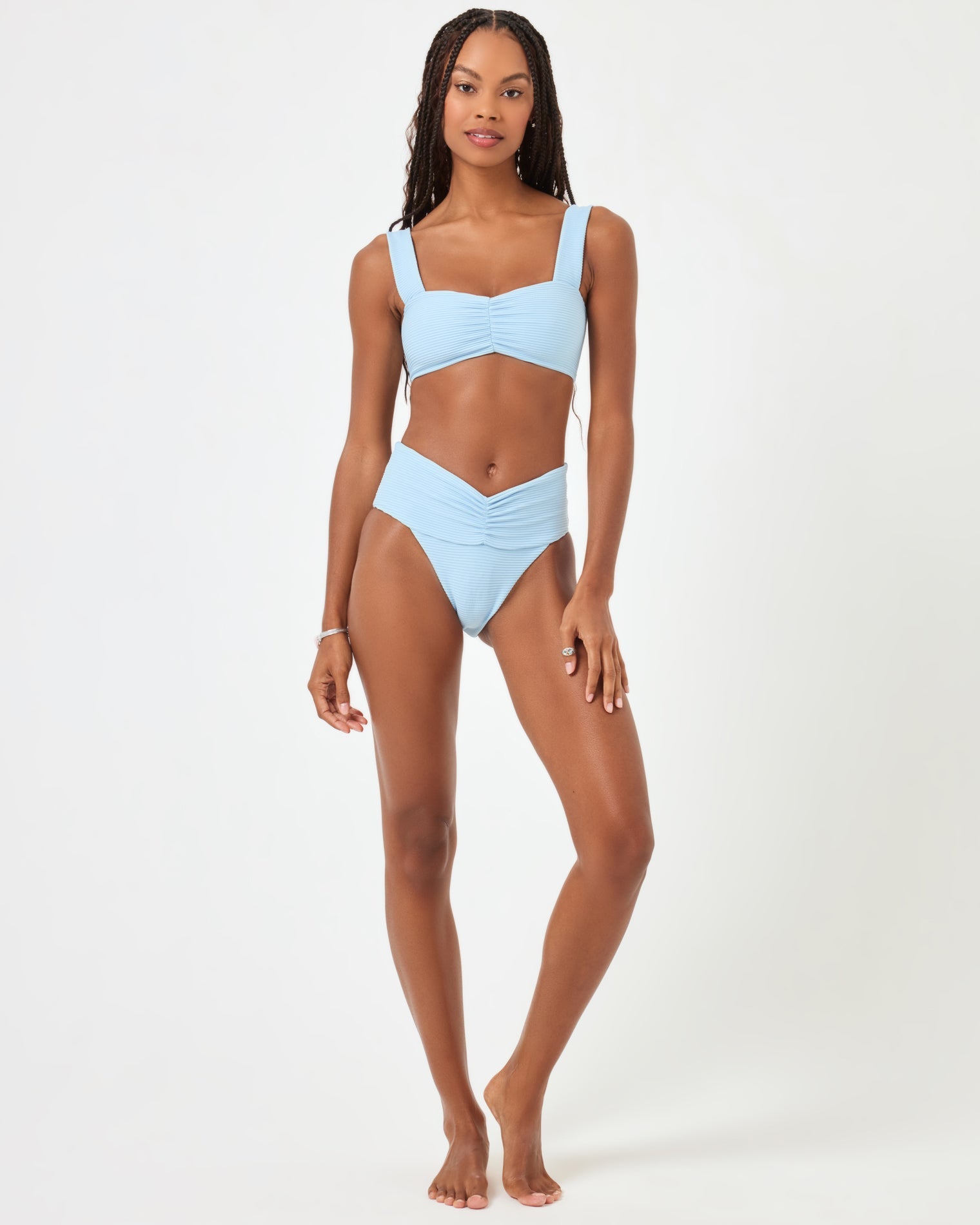 Eco Chic Repreve® Marlee Bikini Top - Sky Blue