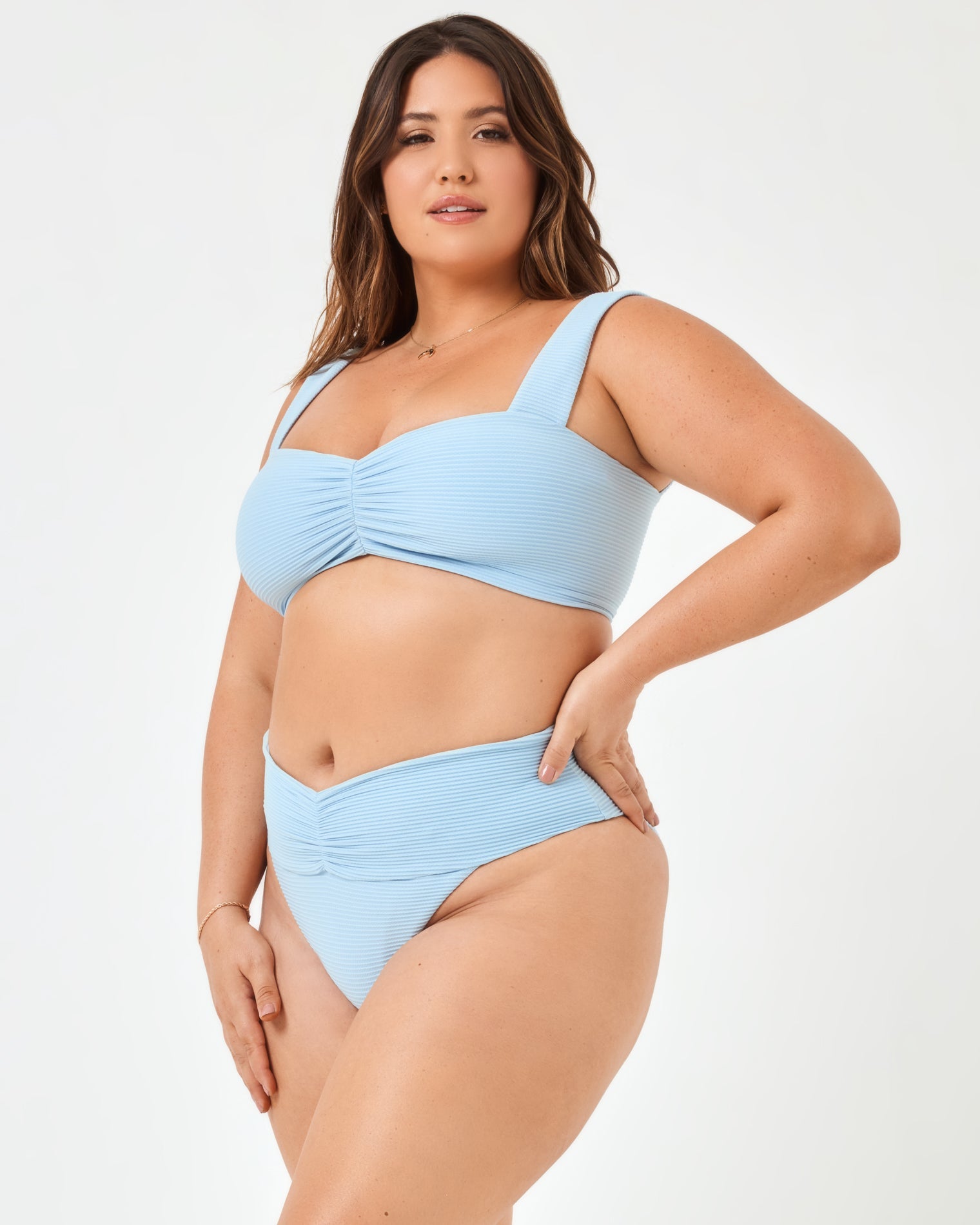 Eco Chic Repreve® Marlee Bikini Top - Sky Blue