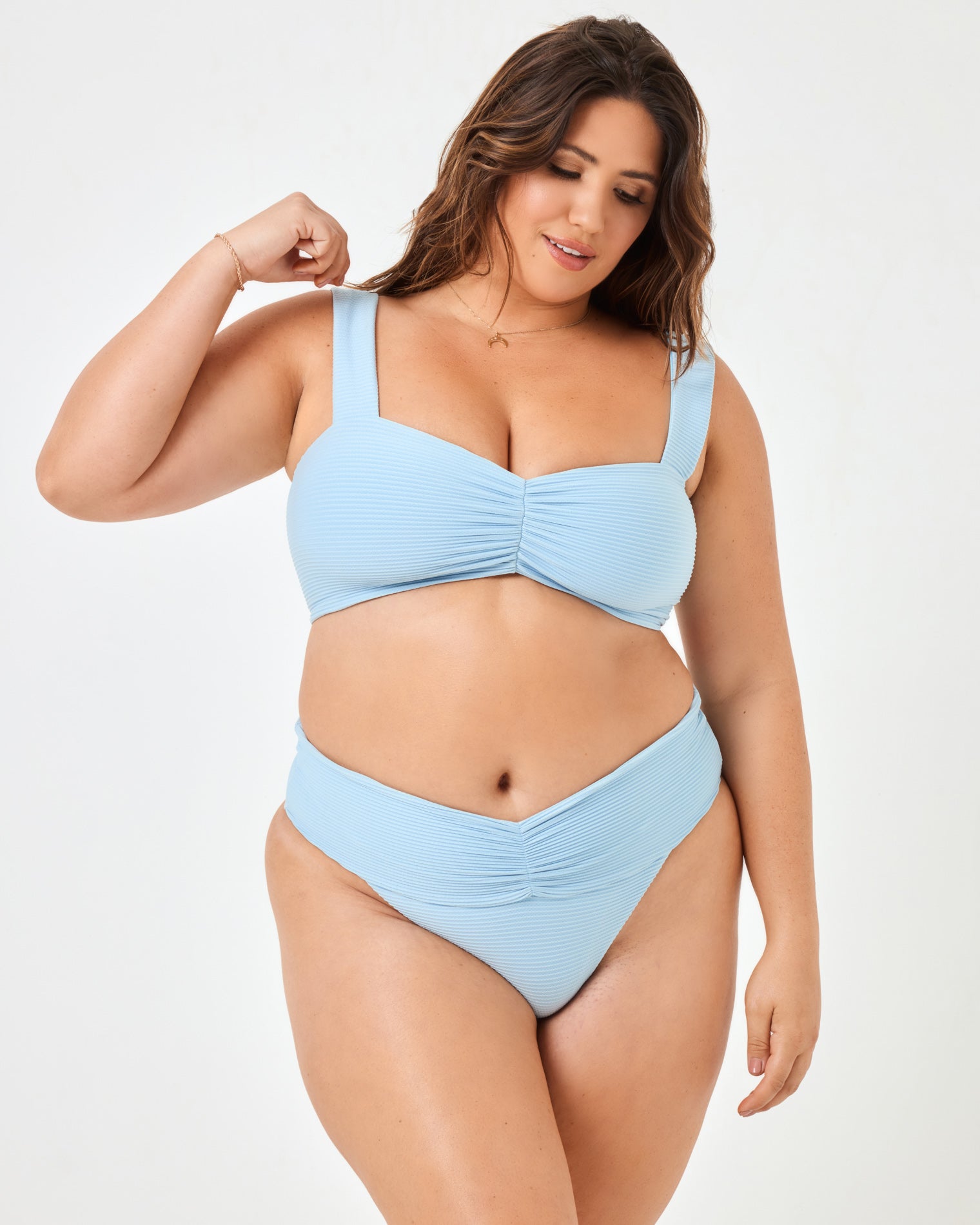 Eco Chic Repreve® Marlee Bikini Top - Sky Blue