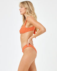 Eco Chic Repreve® Nikita Bikini Top - Tangerine