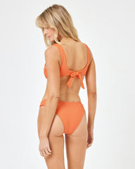 Eco Chic Repreve® Nikita Bikini Top - Tangerine