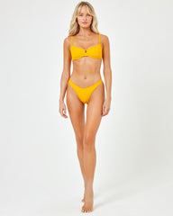 Ribbed Hunter Bikini Top - Mango