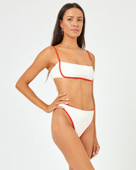 Hazel Bikini Top - Cream-Pimento