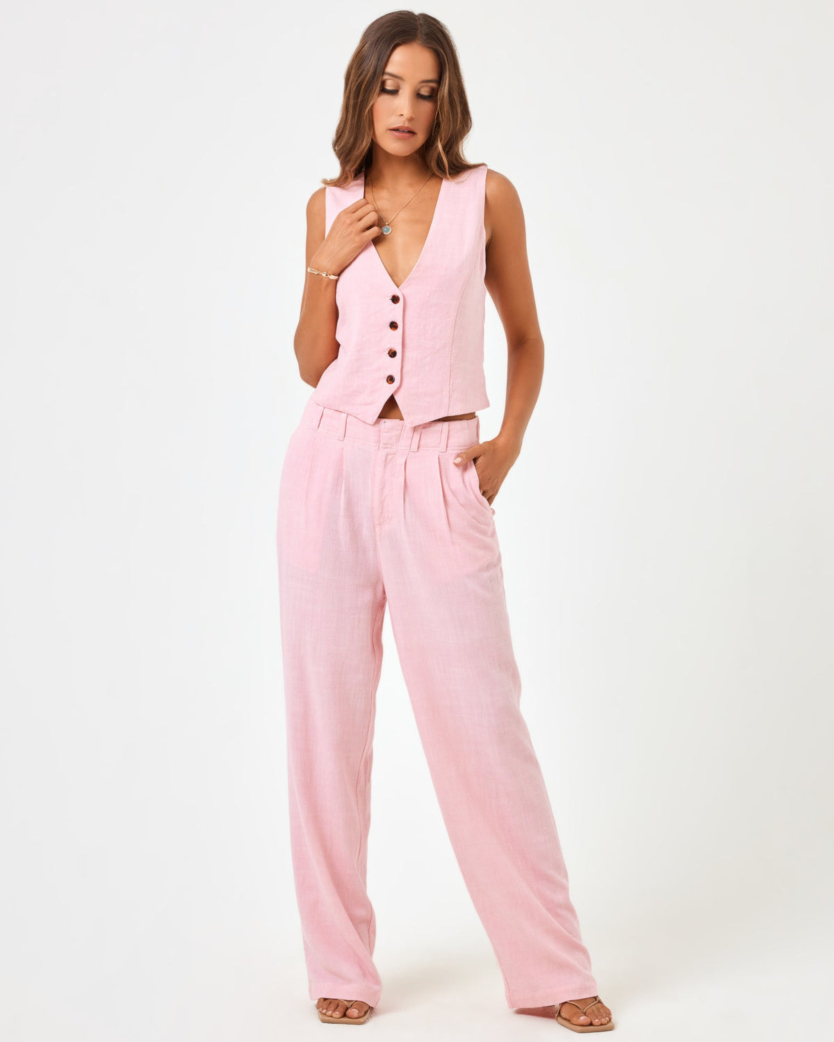 Rhodes Pant - Macaroon Pink